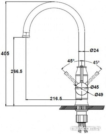 Смеситель Kaiser Merkur 26244