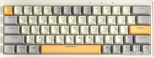 Клавиатура Cyberlynx ZA63 Pro Beige Gray Yellow (TNT Yellow)