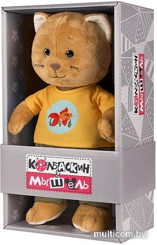 Классическая игрушка Колбаскин & Мышель Колбаскин в желтой футболке и вельветовых штанах MT-MRT062010-25