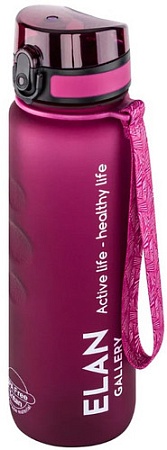 Бутылка для воды Elan Gallery Style Matte 1л 280144 (бургундия)