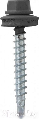 Starfix Кровельный по металлу 5.5x19 шайба с прокл. PT3 SMP2-32496-100 (100шт, оцинкованный, RAL 7024 графитово-серый)