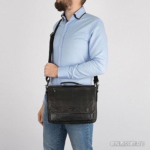 Портфель Poshete 253-7501-24-BLK (черный)