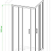 Душевой уголок Royal Bath RB100HPD-C 100x100
