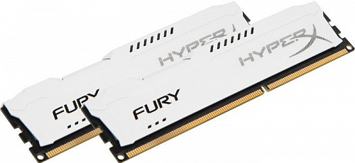 Оперативная память Kingston HyperX Fury White 2x4GB KIT DDR3 PC3-10600 (HX313C9FWK2/8)