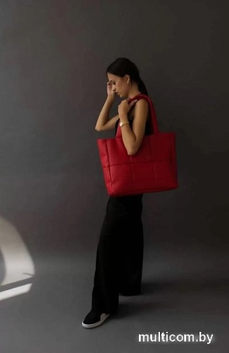 Женская сумка MT.style Тоут из экокожи (красный)