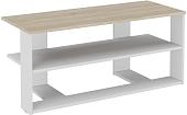 Тумба под телевизор Трия Diamond 3 (дуб сонома/белый)