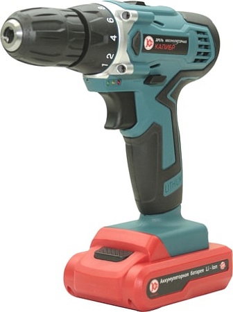 Дрель-шуруповерт Калибр ДА-14,4/2А (с 2-мя АКБ, кейс)