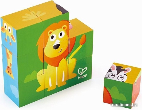 Развивающая игрушка Hape Кубики Джунгли E1619_HP