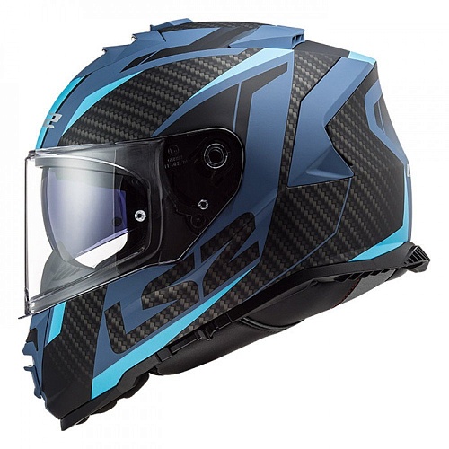 Мотошлем LS2 FF800 Storm Racer (XL, синий матовый)