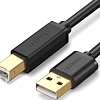 Кабель Ugreen US115 10495 USB Type-A - USB Type-B (3 м, черный)