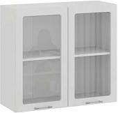 Шкаф навесной Трия Весна 1В8С (белый глянец)