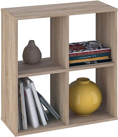 Стеллаж Polini Kids Home Smart Кубический 4 секции 0001692.68 (дуб)