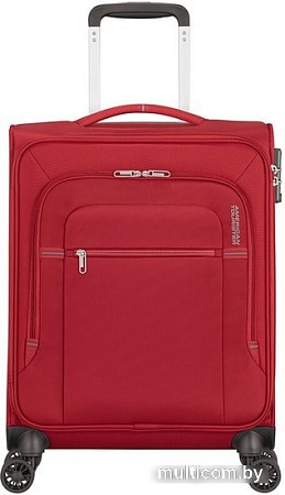 Чемодан-спиннер American Tourister Crosstrack Red/Grey 55 см (4 колеса)