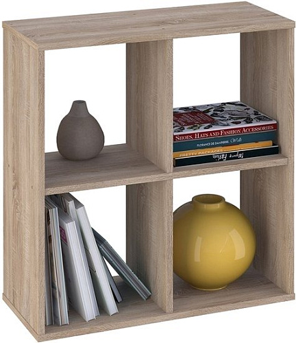 Стеллаж Polini Kids Home Smart Кубический 4 секции 0001692.68 (дуб)