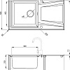 Кухонная мойка Deante Prime ZSR G113 (графитовый металлик)