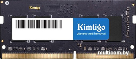 Оперативная память Kimtigo 8ГБ DDR4 SODIMM 3200 МГц KMKU8G8683200