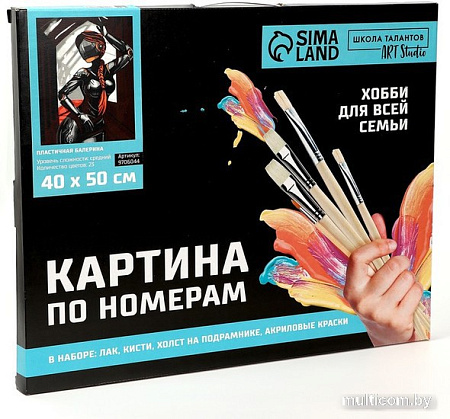 Картина по номерам Школа талантов Пластичная балерина 9706044