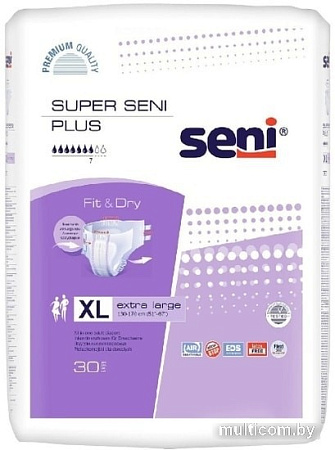 Подгузники Seni Super Plus XL (30 шт)