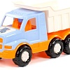 Игрушечный транспорт Полесье Гоша-Сафари автомобиль-самосвал 90171 (оранжевый/серый)