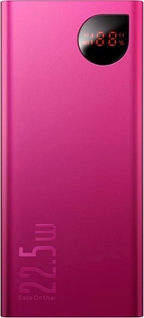 Портативное зарядное устройство Baseus Adaman Metal PPIMDA-A09 20000mAh (розовый)