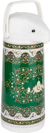 Термос Agness 910-601 1.9л (белый/зеленый)