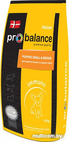 Корм для собак Probalance Immuno Puppies Small & Medium 10 кг