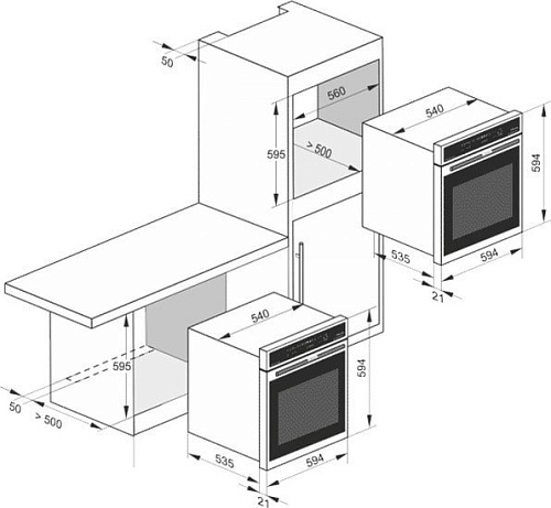 Газовый духовой шкаф Kaiser EG 6345 ElfEm