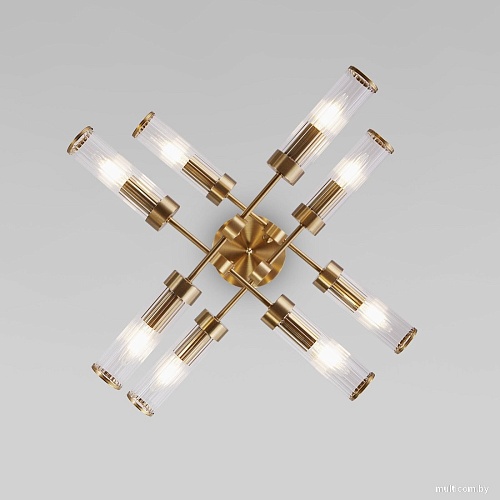 Подвесная люстра Евросвет 60166/8 (латунь)