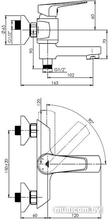 Смеситель Rubineta Deli-10 (SW) D10P08