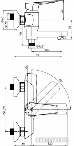 Смеситель Rubineta Deli-10 (SW) D10P08
