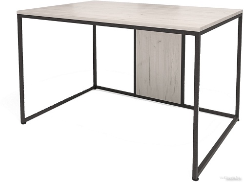 Стол Millwood Лофт Барселона ДТ-1 120x80x74 (дуб белый Craft/металл черный)