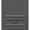 Шкаф распашной BRW Jasmin REG2D1S (графит/дуб артизан)