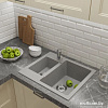 Кухонная мойка Mixline ML-GM21 552014 (серый)