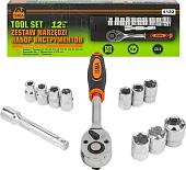 Набор трещотка с головками ISMA ISMA-4123 (12 предметов)