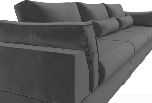 Диван Mebelico Пекин Long 115452 (велюр, серый)