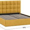 Кровать Трия Эмбер универсальный тип 1 с ПМ 160x200 (микровелюр Wellmart Yellow)