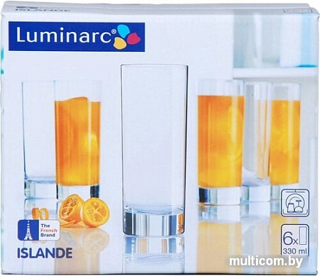 Набор стаканов для воды и напитков Luminarc Islande J0040