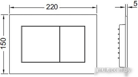 Панель смыва Tece Now 9240407 (черный матовый)