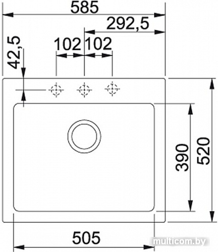 Кухонная мойка Franke MRG 610-58 (серый камень)