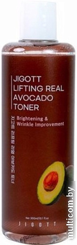 Jigott Тонер для лица Lifting Real Avocado Toner 300 мл