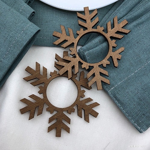 Набор различных предметов ОМурМебель Снежинка (6шт, синий)