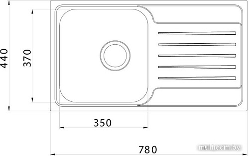 Кухонная мойка IDDIS Sound SND78SDi77