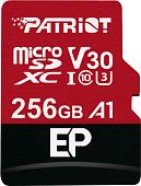 Карта памяти Patriot microSDXC EP Series PEF256GEP31MCX 256GB (с адаптером)