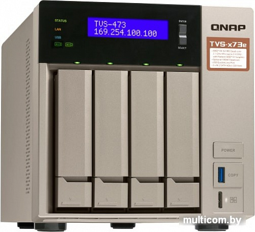 Сетевой накопитель QNAP TVS-473E-8G