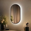 Зеркало с подсветкой eMZe 45x77 LED.UV.45.77.CHE (черный с УФ-окантовкой и подсветкой)