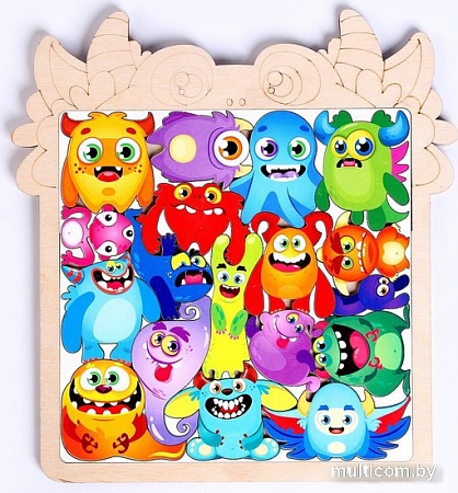 Развивающая игра Лесная мастерская Головоломка. Монстрики 9456528