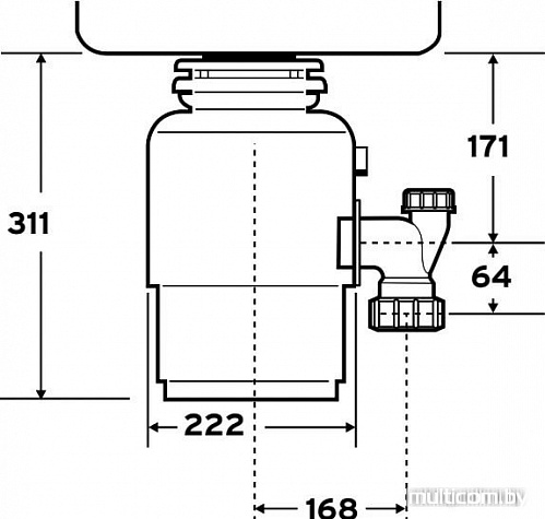 Измельчитель пищевых отходов InSinkErator Evolution 150