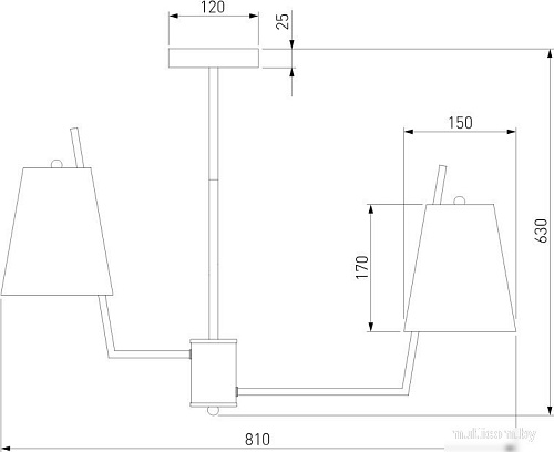 Подвесная люстра Евросвет 60173/8 (латунь)