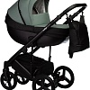 Универсальная коляска Indigo Tour Eco (2 в 1, te 03/черная кожа+шалфей кожа)