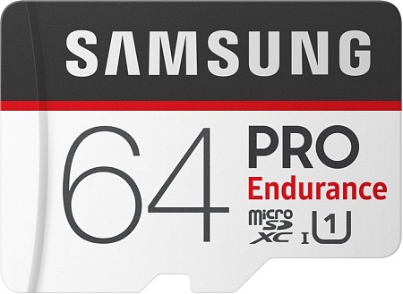 Карта памяти Samsung PRO Endurance microSDXC 64GB + адаптер